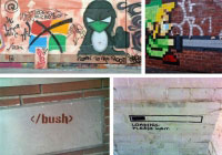 17 even more geek art and graffiti1 200x140 Graffiti, street art & geek art ! Terrible !