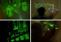 2 temporary glowing light graffiti1 200x140 Graffiti, street art & geek art ! Terrible !