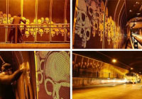 4 reverse graffiti skulls by orion1 200x140 Graffiti, street art & geek art ! Terrible !