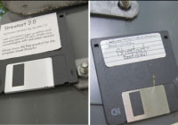 7 street art boot disk installation1 200x140 Graffiti, street art & geek art ! Terrible !