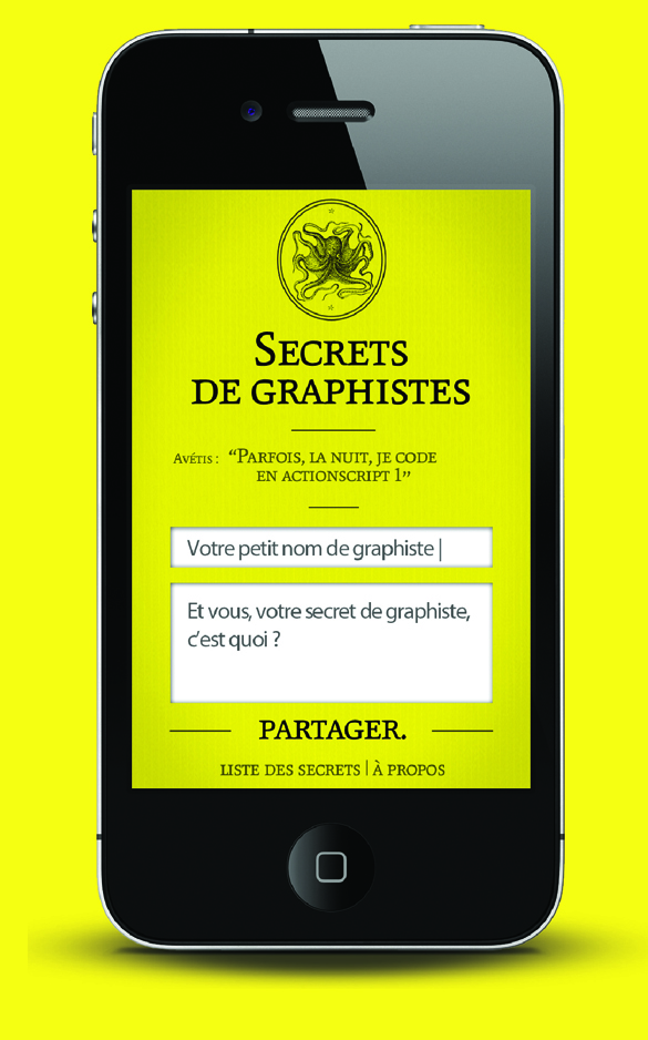 PHONE1 Partagez vos secrets de graphistes sur http://secrets.graphism.fr !