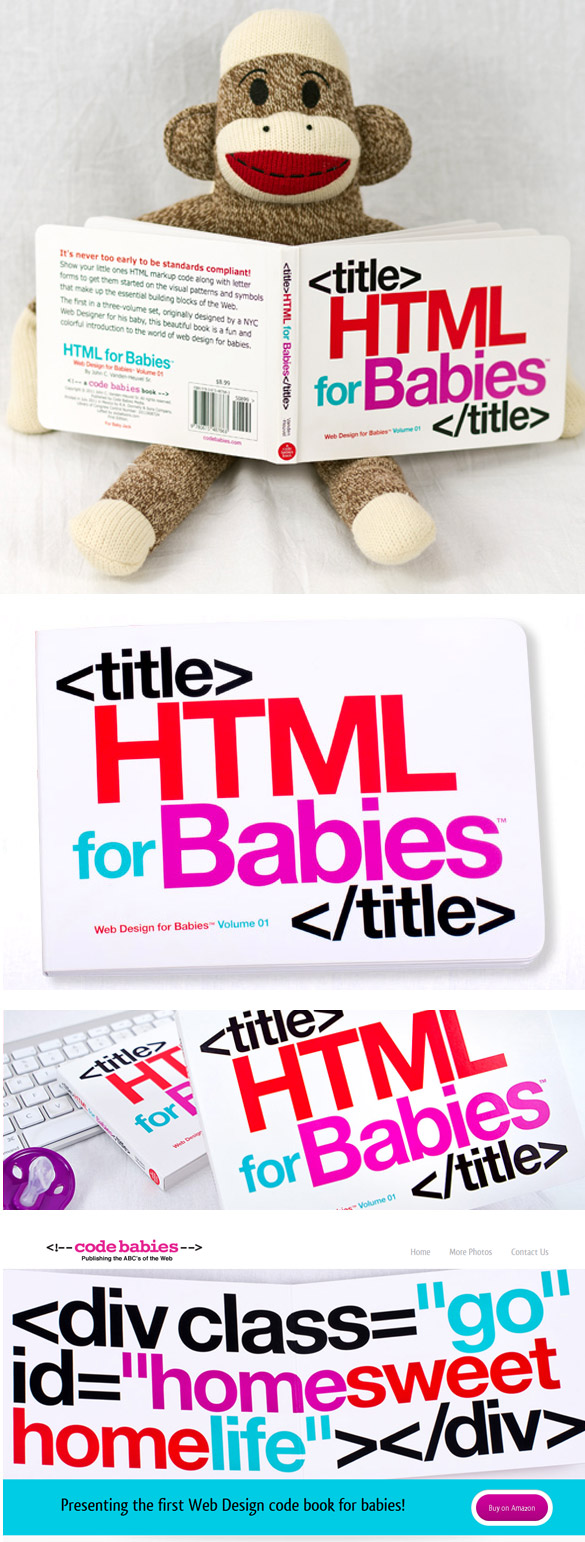 htmlbabis Le HTML pour les bébés ! Le livre pour apprendre le HTML à vos enfants...