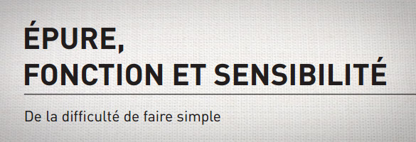 Graphisme : Épure, fonction et sensibilité. epure Graphisme : Épure, fonction et sensibilité.